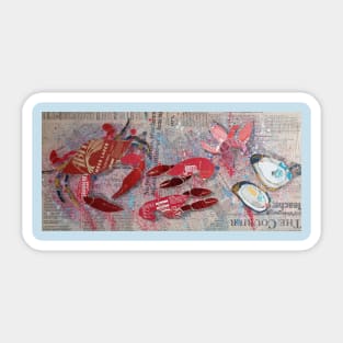 Cajun seafood dinner Sticker